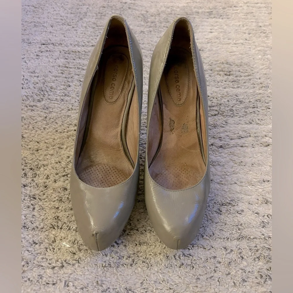 CORSO COMO - BEIGE LEATHER STILETTO - Size 8